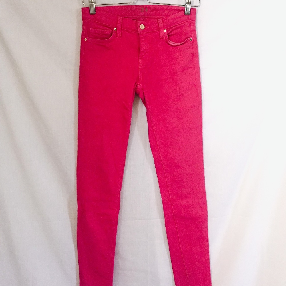 kate spade // pink skinny jeans